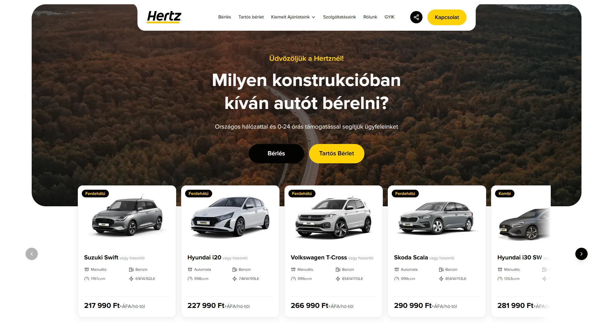 Hertz Autókölcsönző